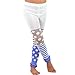 TeeHee Socks Little Girls Cute Comfy Thin Tights Footless 3 Pairs Stripe Polka Dot Ruffle Lacey Bottom Pink Heather Grey (6-8 Years)