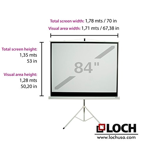LOCH-84-diagonal-43-Tripod-Projection-Screen