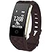 Juboury Replacement Band,Adjustable Strap for Juboury Heart Rate Activity Tracker Smart Wristband (Coffee)