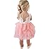 Toddler Baby Flower Girls Princess Tulle Dress Lace Backless Tutu A-line Beaded Party Dresses