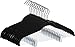 Utopia Home Premium Velvet Hangers - Heavy Duty - Non Slip - Velvet Suit Hangers with Clips for Pants or Skirt Hanger (Black, 12)