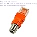 5Pcs F Female to RJ45 Male Coaxial Coax Barrel Coupler Adapter RJ45 to RF Connector