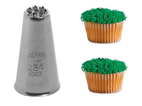 Lets Cook Cookware ATECO234BTIP Cupcake Large Multi Open Nozzle 234B-Grass, Hair, Strands-for Icing, Cake Decoration & Sugarcraft, Stainless Steel