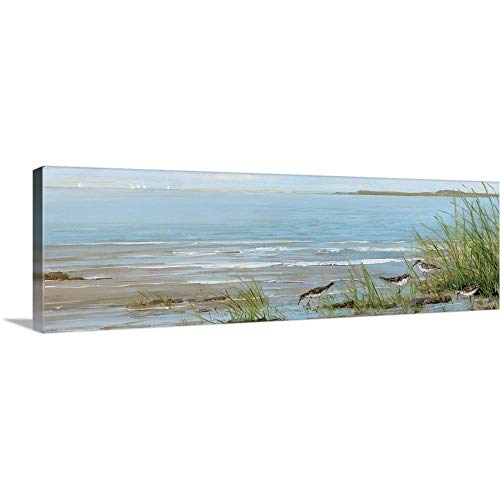 Sandpiper-Beach-Canvas-Wall-Art-Print-60x20x125 Sandpiper Beach Canvas Wall Art Print, 60"x20"x1.25"
