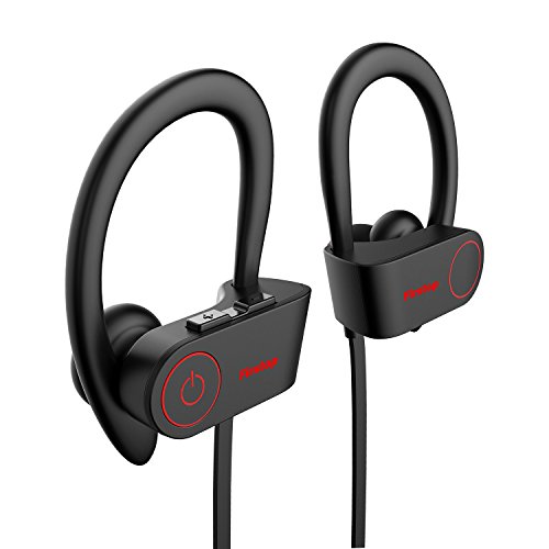 Firstop Bluetooth Earbuds, Best Wireless Headphones IPX7 Waterproof Earphones Noise Cancelling Headset with W/Mic Handsfree In Ear Earpiece for Running Sports Cordless Headphones for iOS Android Phone