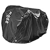 Fietshoes, zwarte bescherming voor 3 fietsen, fietsgarage, stoffen cover, met uv-bescherming, 205x108x115cm