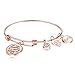 A true friendship is a journey without an end Womens Charm Bangle Bracelet Jewelry Gifts