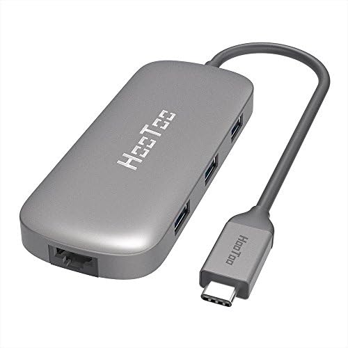 HooToo USB C Hub with Ethernet, HDMI, 100W Power Delivery, 3 USB Ports USB C Network Adapter