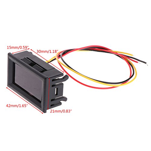 Xumeili 2 in 1 LED Tachometer Gauge Digital RPM Voltmeter for Auto Motor Rotating Speed - Thumbnail 2
