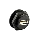 Automation Systems Interconnect ASI ASICPICUSB2.0AS USB 2.0 Type A Panel Mount Waterproof Connector, Shielded, Front Mount, Female to 4-Pin, IP67, NEMA 6 and 6P