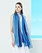 STORY OF SHANGHAI Women's Large Silk Gradient Ramp Colorful Scarf HZ06