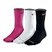 New Nike Women's 3 Pack Dri-Fit Fly Crew Socks