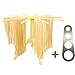 Lanting Foldable Pasta Drying Rack with Stainless Steel Pasta Ruler,Spaghetti/Pasta Drying Rack or Household Noodle Dryer Stander,Compact for Easy Storage,Quick Set-Up,Easy to Cleaning