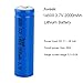 Aweek® 4Pcs 14500 2000mAh 3.7V Li-ion Lithium Rechargeable Battery AA Batteries For Cree Led Flashlight + 14500 Charger (4 Pcs Battery with Charger)
