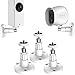 Shappy 3 Pack Security Wall Mount Indoor and Outdoor Mount Bracket Adjustable for Wyze Cam Pan 1080p Pan, Arlo Pro 2, Arlo Pro, Arlo, Arlo Cam and Other Compatible Models (White)