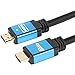 Postta Ultra HDMI 2.0V Cable(50 Feet)Support 4K 2160P,1080P,3D,Audio Return and Ethernet - 1 Pack(Blue)