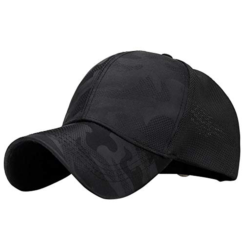 Bravetoshop Camouflage Summer Cap Mesh Hats for Men Women Casual Hats Hip Hop Baseball Caps Z- Brown, Free Size
