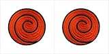 Application Naruto Uzumaki Logo Theme Cosplay Applique Patch Great Gift for Parties, Decoration. Or Collecting! J&C Family Owned Brand 2-Pack Gift Set