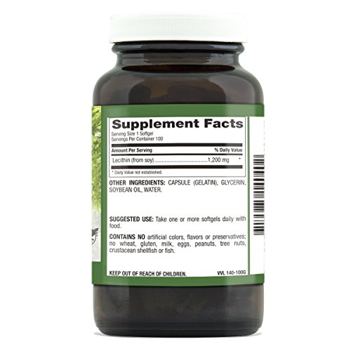 Natural Nutra Soy Lecithin Dietary Supplement from Soybean Oil, High