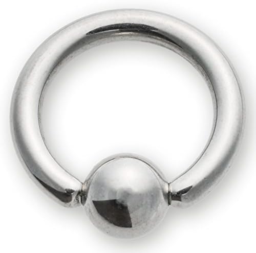 Piercing Ball Closure Ring thickness: 1.6 mm Surgical Stainless Steel Diameter: 8 mm, Ball Size: 3 mm