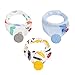 Teething Bib, AOKE Baby Bandana Drool Bibs and Teether Toys Made with 100% Organic Cotton for Boys and Girls, No Infiltration Keep Clothes, Super Absorbent Hypoallergenic Bibs Baby Shower Gift (3PACK)