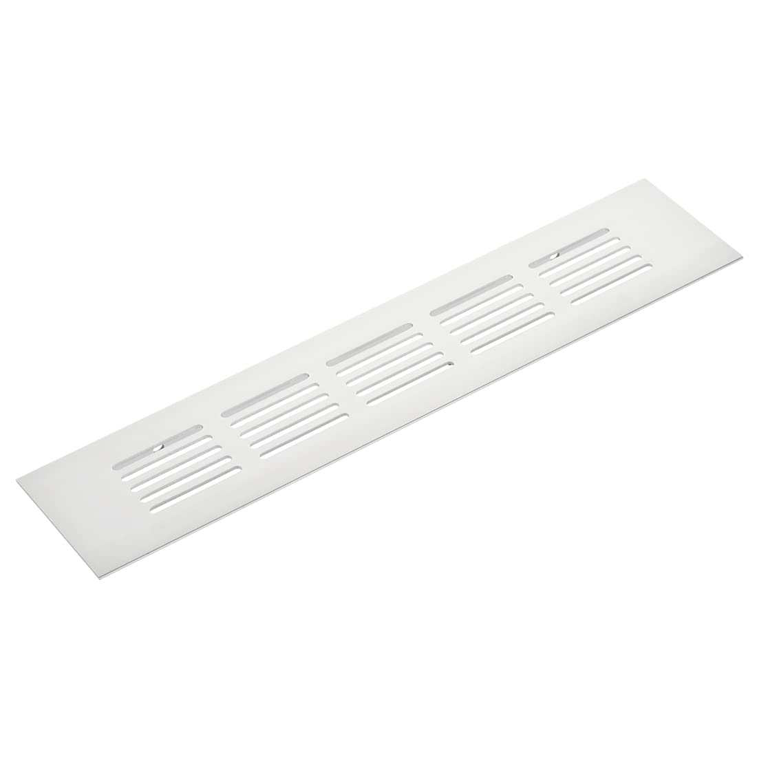 sourcing map Rectangle Shape Ventilation Grille Aluminum Alloy Louvered Air Vent 8.86 x 1.97 Inch for Wardrobe Cupboards