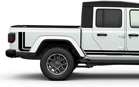 Amazon Com Decal Sticker Vinyl Door Style Compatible With Jeep Gladiator Jt 19 Overland Scrambler Retro Stripes Automotive