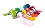 Kizingo Toddler Spoon | Curved Self-Feeding Baby Spoon | Right-Handed | Beet | Eating Utensil