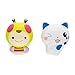 Super Slow Rising Cute JUMBO Squishies pack VERY RARE Kawaii Squishy Cat - 2 pc Honeybee Cream Scented and RANDOM Blue OR Green Cat Berry Scented, Stress Relief, Toy for Kids and Adults, Gift, Giant
