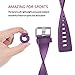 Wepro Bands Compatible with Fitbit Versa/Fitbit Versa 2/Fitbit Versa Lite SE SmartWatch for Women Men, Sports Replacement Wristband Strap for Fitbit Versa Watch, Large, 3 Pack, Periwinkle, Teal, Plum