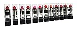  IntiMD Mushroom Lipsticks Set with DuraColor for Long Lasting Finish - 12 Units - Bachelorette Party Favor Gag Gift Novelty