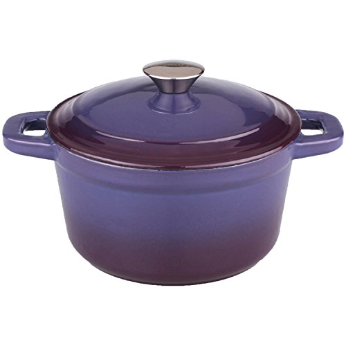BergHOFF Neo Cast Iron Round Covered Dutch Oven, 3 quart, Purple