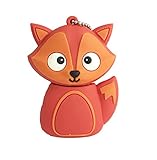 Cartoon Novelty Animal FOX Shaped USB2.0 Flash Drive Memory Stick Thumb (8GB)(RED)