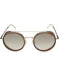 anteojos de sol Carrera 167   S 024s oro blanco   EZ verde lente de espejo