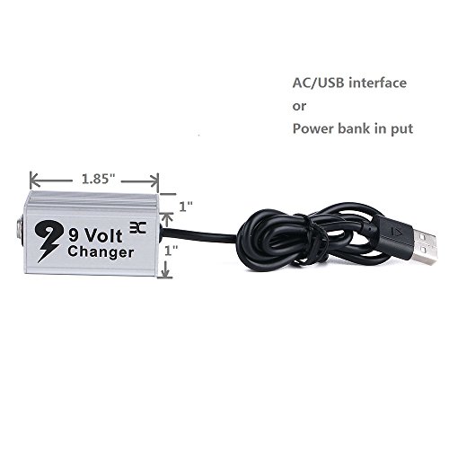 EX Portable Mini Size Effects Pedals USB Power Supply, Power Bank 9 Volt Changer (EVC-1)