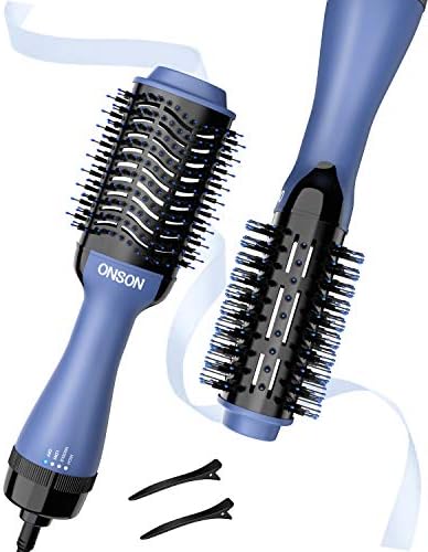One-Step Hair Dryer and Volumizer, Detachable Hair Dryer Brush, 3 in 1 Hot Air Brush with Negative Ion Curling Dryer Brush, Straightening Brush, Dryer Style