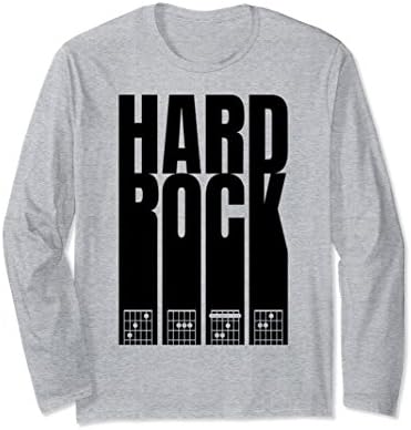 Unisex Hard Rock Chords CAFE Electric Rock Blues Guitar T-Shirt Medium Heather Grey