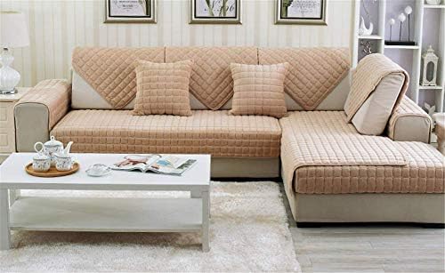 Plush Corner Sofa cover,Modern Anti-slip Sofa towel,Sectional Sofa shield Fadeless Couch covers For Living room 1-piece-C 90x160cm(35x63inch)