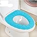 Super Soft Plush Warm Thicken Toilet Seats Covers(Blue)