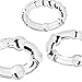 Penis Ring Set, BEING FETISH Premium Stretchy Silicone Cock Rings Set for Men Longer Harder Stronger Erection Transparent (3 Pack)