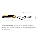 Qi Mei Garden Weeding Removal Cutter Tools Weed Puller Dandelion Digger Puller Weeding Tools Best Tool for Garden Lawn Yard(Yellow)