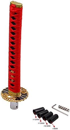 AZQKJ Super Cool Metal Weighted Shift Shifter Knob With Adapters Fit For Most Manual and Automatic Cars Without Lock Button