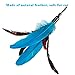 Depets 6 pcs Cat Feather Toy Refills, Feather Teaser Replacements for Interactive Cat Toy Wand, Cat Toys for Kitten Playing