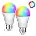 Sinvitron Led WiFi Smart Light Bulb E26 9W, Work with Amazon Alexa, Echo, Google Home and IFTTT, No Hub Required, 900lm, A19 85W Equivalent, RGBCW Multi-Color Changing - 2 Pack