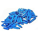 Low Voltage Wire Connectors - QIYAT B Connectors Silicone Filled Wet B Gel Telephone Alarm Wire Crimp Bean Type Splice for Low Voltage application, Blue (100Pcs)