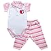 Hudson Baby Apple Bodysuit & Pant Set, 3-6 Months