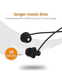 GOOJODOQ   Auriculares Bluetooth 4.2 inalámbricos suaves para dormir en la oreja, 18 horas de tiempo de música, auriculares inalámbricos para dormir para insomnia, dormir lateral, gimnasio, relajación y deportes, color negro