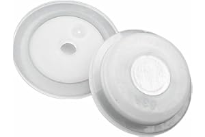 50 Pcs Way Degassing Valve with Filter for Coffee Bags, Food Storage Bags, Pet Food Packaging - PE Exhaust Ventilation Vent w