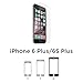 totallee iPhone 6 Plus Tempered Glass Screen Protector | Hard Rounded Edges HD Clarity 3D Touch Compatible Bubble-Free Installation for iPhone 6 Plus / 6S (5.5 inch) Clear Glass (1 Pack)