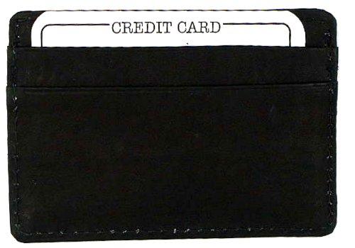 Leather Card Holder (Black),Black,One Size